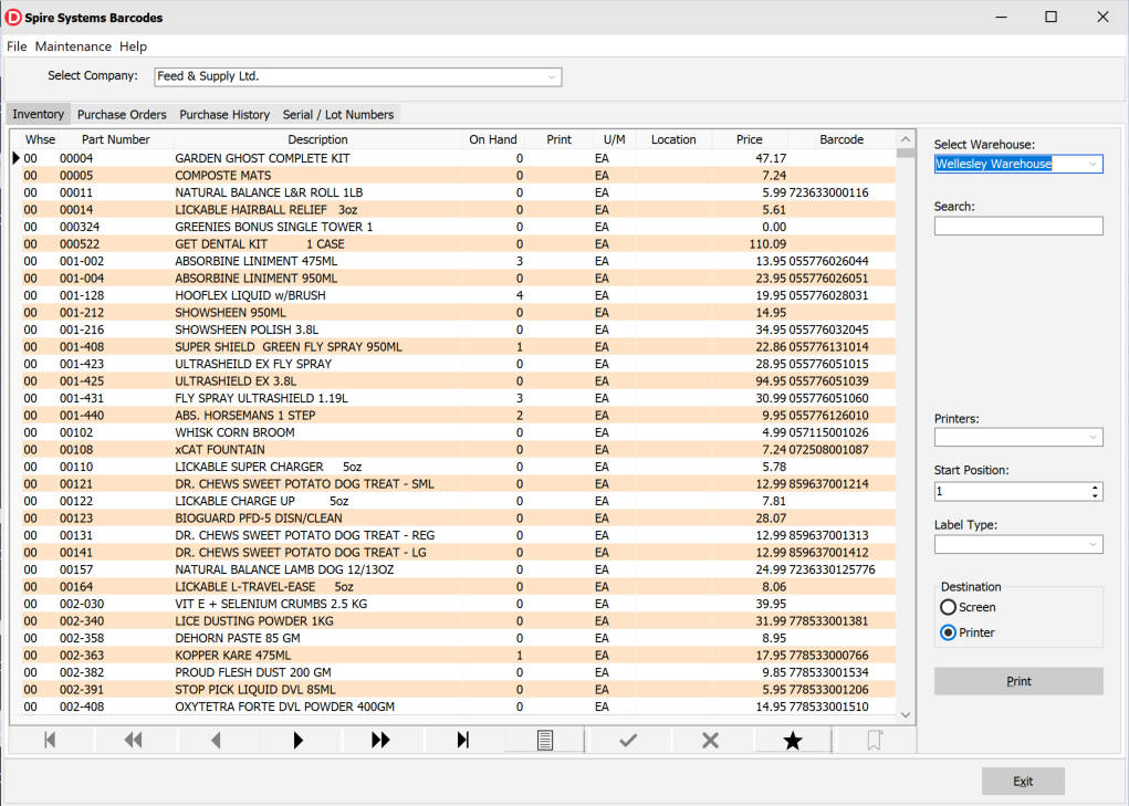 image of inventory selection